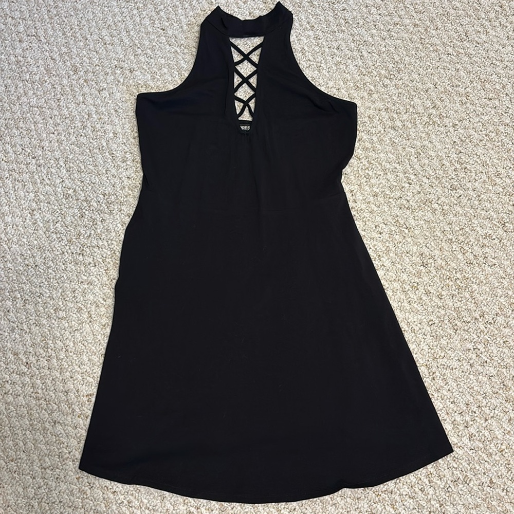 Express Black Halter Dress